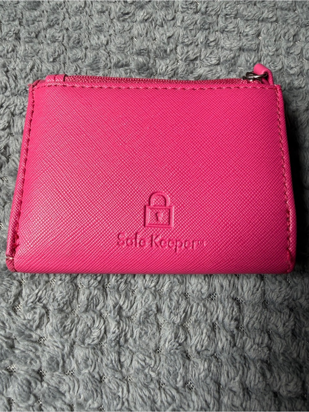 State Keeper Hot Pink Zip Wallet - Picture 2 of 5